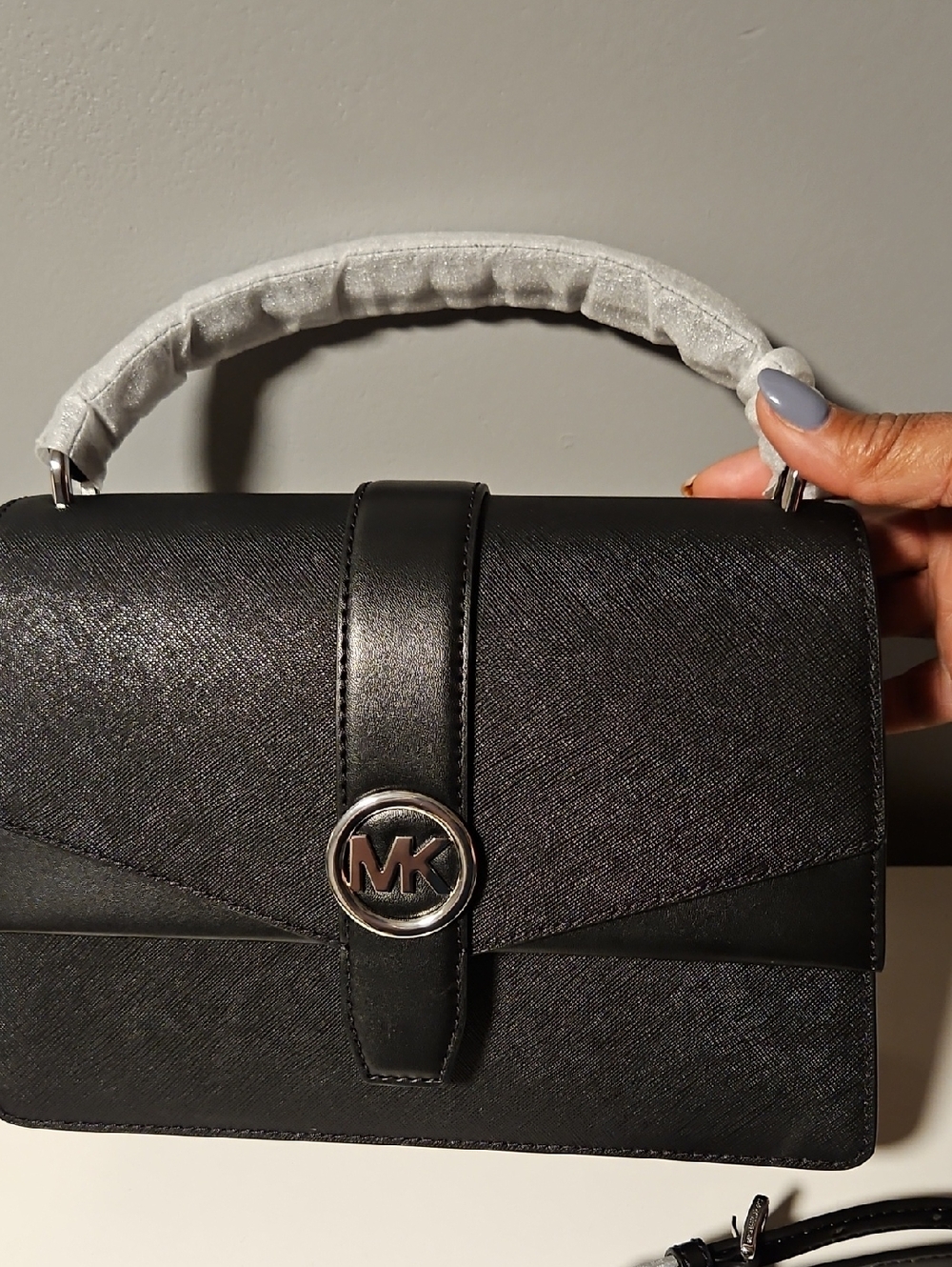 Michael Kors Greenwich Saffiano Leather Satchel - Picture 4 of 12